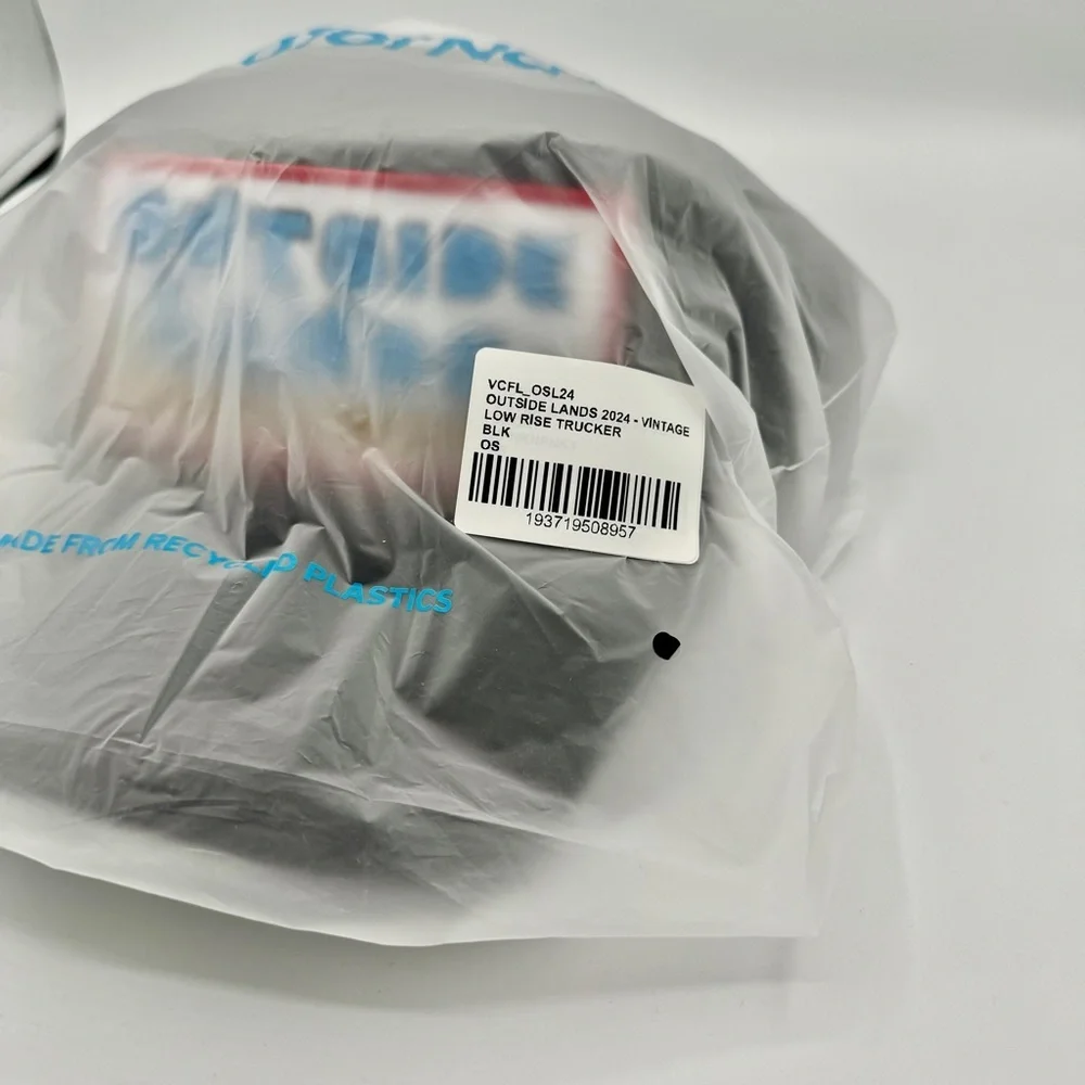 NWT Aviator Nation Outside Lands Trucker Hat in black